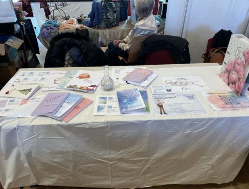 Ausstellertisch bei der Frauenmesse